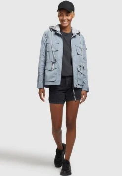Khujo FLAMES - Leichte Jacke - Blaugrau Hell -Khujo Store 0038d0f0e8c34fa9a88414a9bcfc4616