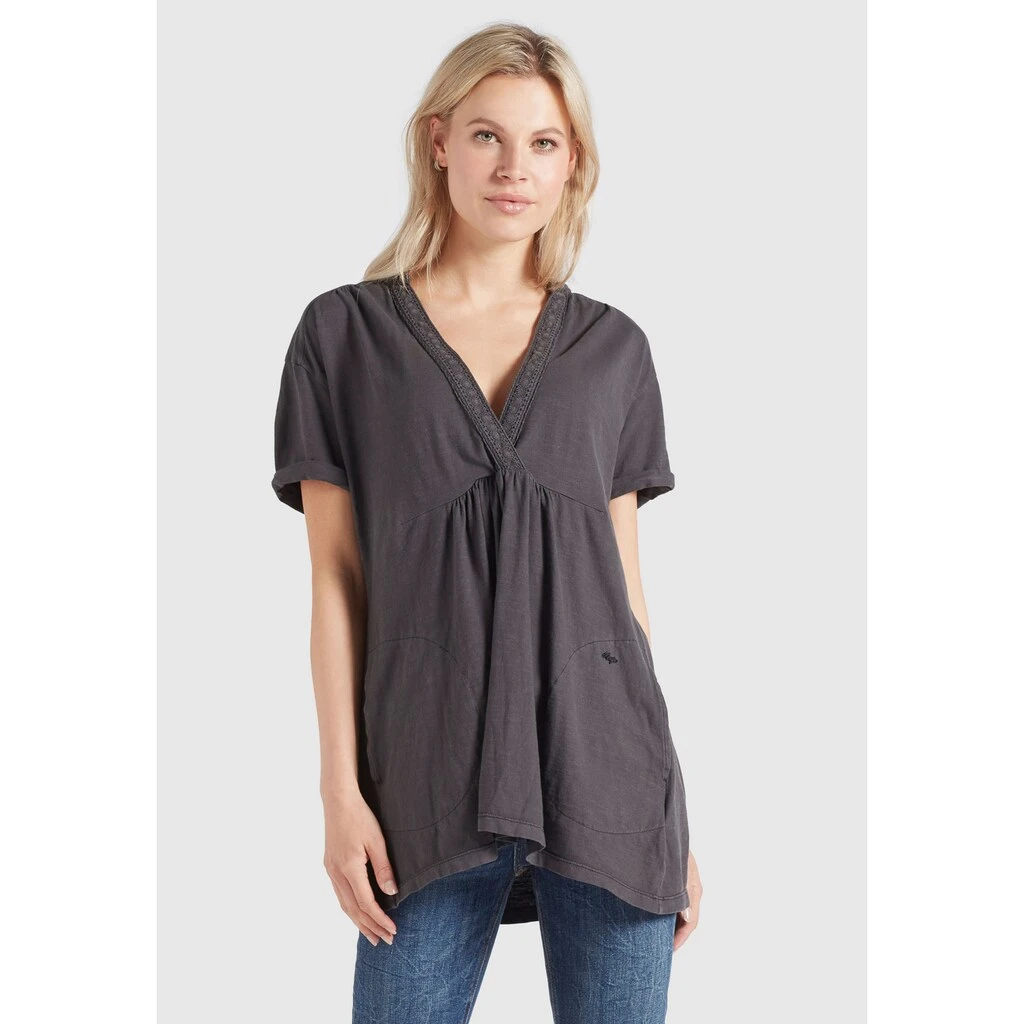 Khujo Longshirt »khujo T-Shirt SILJE«, Im Loose Fit Mit Spitze 3 Khujo Longshirt »khujo T-Shirt SILJE«, Im Loose Fit Mit Spitze – Bild 3