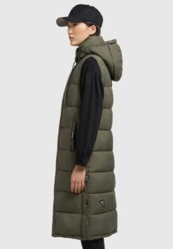 Khujo TOURIN MATT - Weste - Khaki Grün -Khujo Store 180c2663ef3e4167ad8e3d5f795484c0