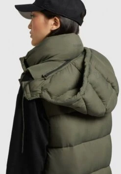 Khujo TOURIN MATT - Weste - Khaki Grün -Khujo Store 19ca8f5779884b48a0fe761fd3e5303c