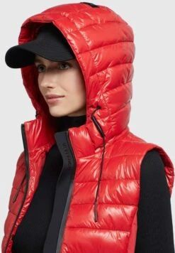 Khujo FABIA SHINY - Weste - Rot -Khujo Store 2669b984d3d24566ac66d3ec27bfb626