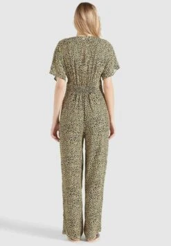 Khujo BORGIA - Jumpsuit - Schwarz-gelb Geblümt -Khujo Store 39bbe9fead3947409800ae753c861068