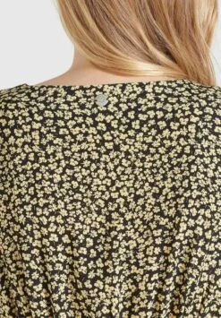 Khujo BORGIA - Jumpsuit - Schwarz-gelb Geblümt -Khujo Store 419c911290c4426e916bb1cf7469470c