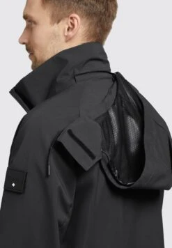 Khujo ADAM - Regenjacke / Wasserabweisende Jacke - Schwarz -Khujo Store 7adbffc8f7c941f487705255f1b5dd3e