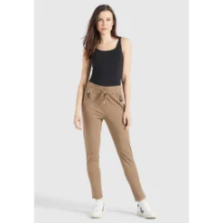 Khujo Jogger Pants »khujo Hose LYNDSY«, Im Slim Fit Mit Mid Waist Aus Weichem Baumwollstoff