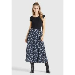 Khujo A-Linien-Rock »khujo Rock HEPKE«, Aus Bedruckter Viskose In Midilänge