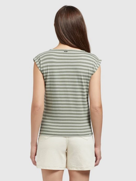 Khujo Damen T-Shirt - ANAIS STRIPES 4 Khujo Damen T-Shirt - ANAIS STRIPES – Bild 4