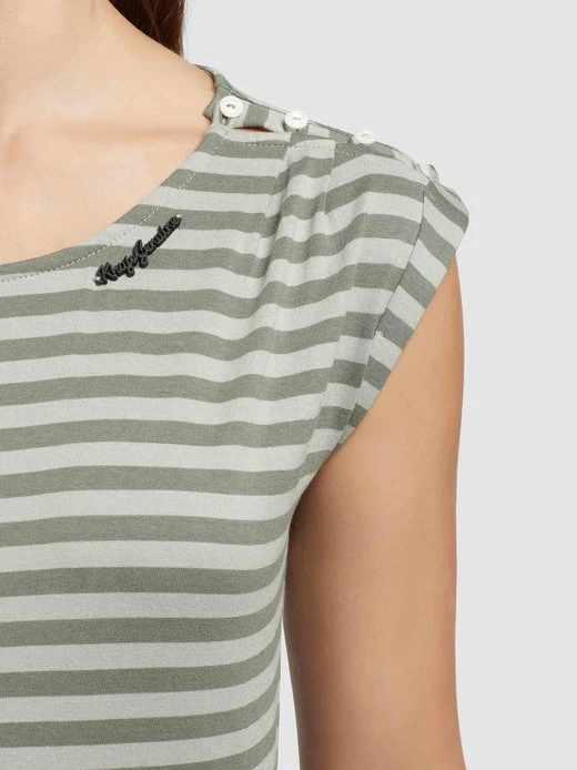 Khujo Damen T-Shirt - ANAIS STRIPES 6 Khujo Damen T-Shirt - ANAIS STRIPES – Bild 6