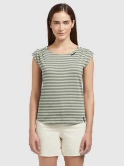 Khujo Damen T-Shirt - ANAIS STRIPES
