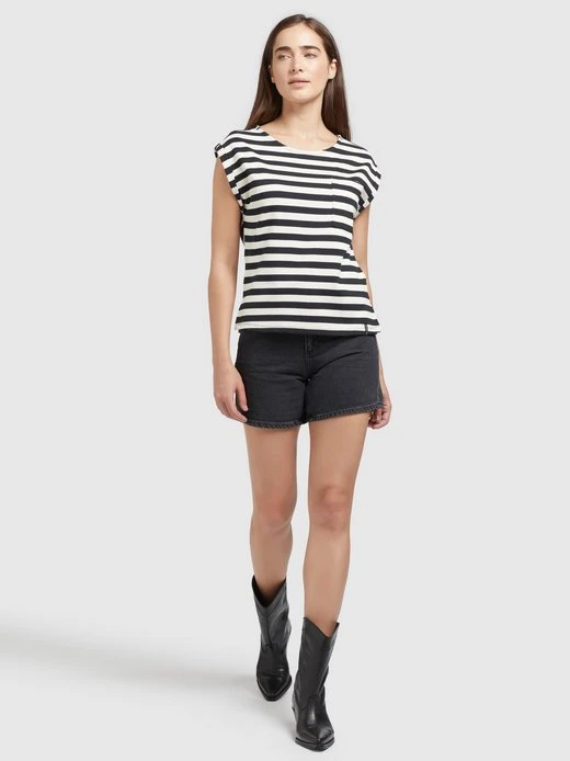 Khujo Damen T-Shirt - LHADSE STRIPES 2 Khujo Damen T-Shirt - LHADSE STRIPES – Bild 2