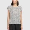 Khujo Damen T-Shirt - TALAJA2 GEPARD AOP
