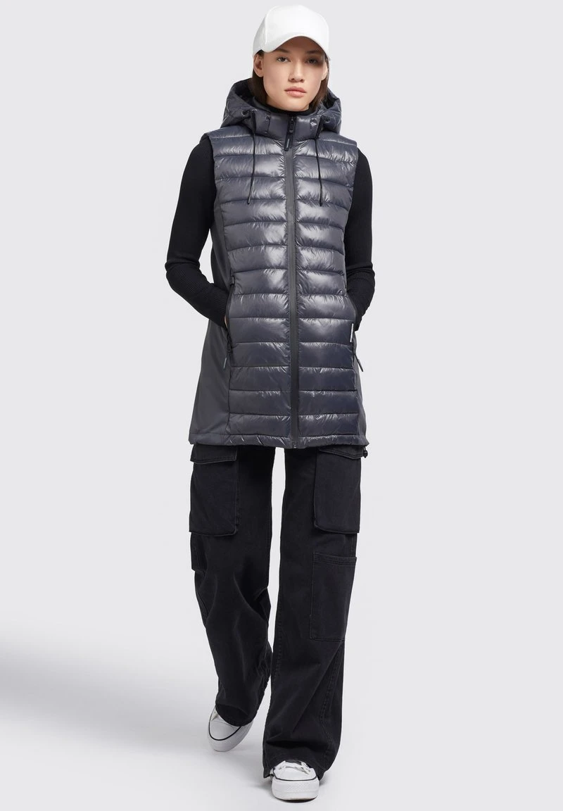 Khujo BECCA SHINY - Weste - Grau 4 Khujo BECCA SHINY - Weste - Grau – Bild 4