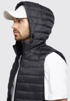 Khujo WEMO MATT - Weste - Schwarz -Khujo Store d447fa97aabe4fec9cb7299b582d0bf2