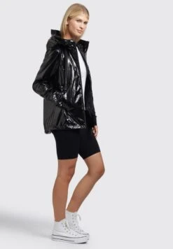Khujo SOMIA - Regenjacke / Wasserabweisende Jacke - Schwarz -Khujo Store d899752d7e954ab29c56ea42dbbbc959
