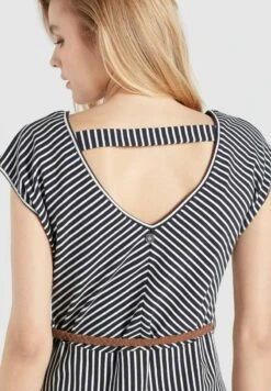Khujo LEIFA - Freizeitkleid - Dunkelblau-weiß Gestreift -Khujo Store d9578bcc901d476fbd35311a786ffd2c