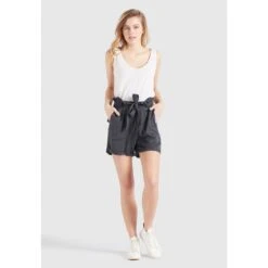 Khujo Bermudas »khujo Hose POPPY«, Aus Weichem Material Mit High Waist