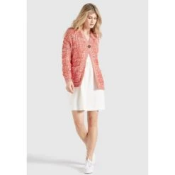 Khujo Cardigan »khujo Strickjacke NITA«, Aus Meliertem Grobstrick Mit Lochstrickmuster