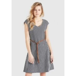 Khujo Jerseykleid »khujo Kleid LEIFA«, Aus Gestreiftem Jersey Mit Abnehmbarem Gürtel -Khujo Store fa8fc7ad5a771b5ba632dd0082c64cf3